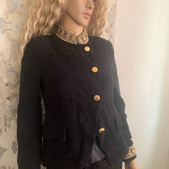 MILITARY STYLE  JACKET  WITH GOLD DETAILING - Picture 6 of 6